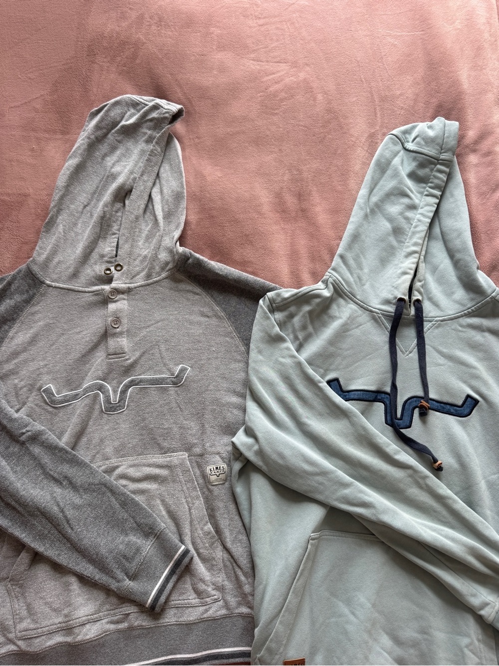 Kimes Ranch Light Gray Hoodie with Black Label